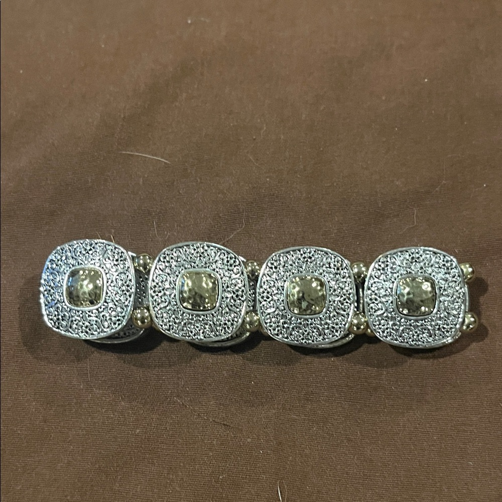 Macy's Silver and Gold Brooch